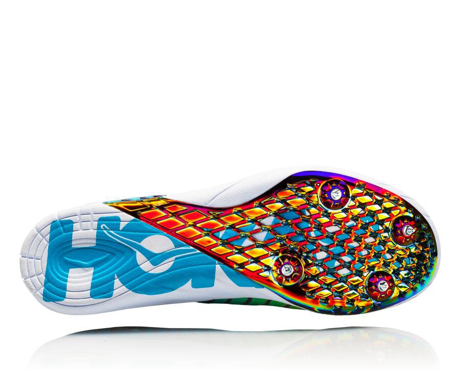 Hoka One One Mens Spikes - Speed Evo R - Black/White - RBKY89165